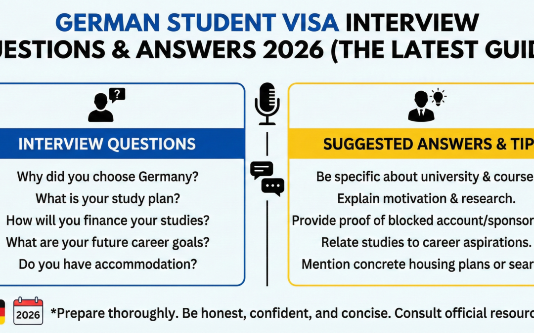 German Student Visa Interview Questions & Answers 2026 (The Latest Guide)