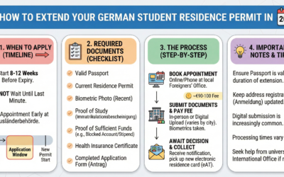 How to Extend Your German Student Residence Permit in 2026