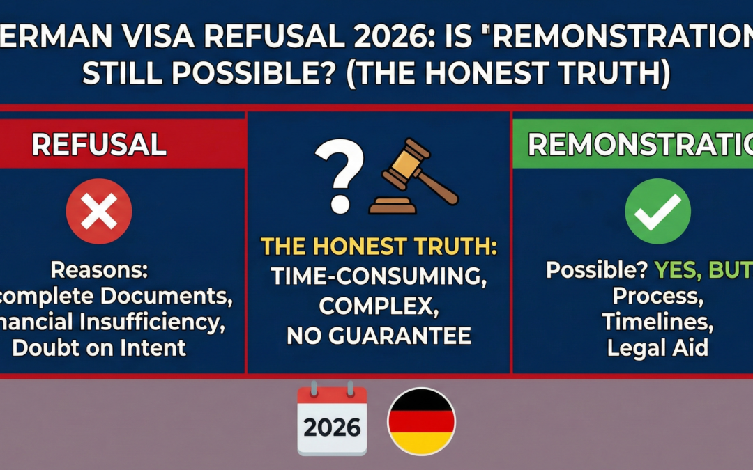 German Visa Refusal 2026: Is “Remonstration” Still Possible? (The Honest Truth)